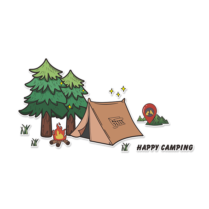 Outdoor Adventure Center - Outdoor Camping Tank 300 Car Sticker