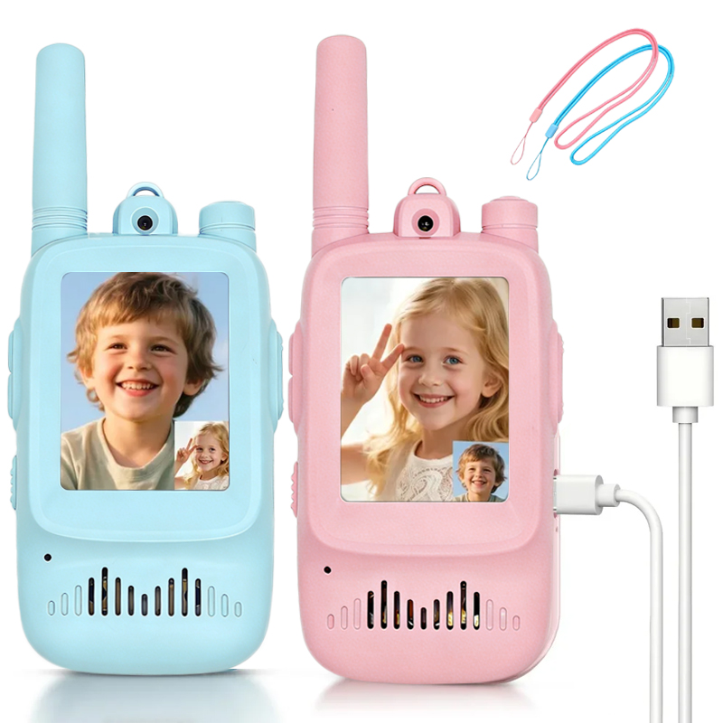 Outdoor Adventure For Kids - 2pcs Kids Video Walkie Talkie Rechargeable