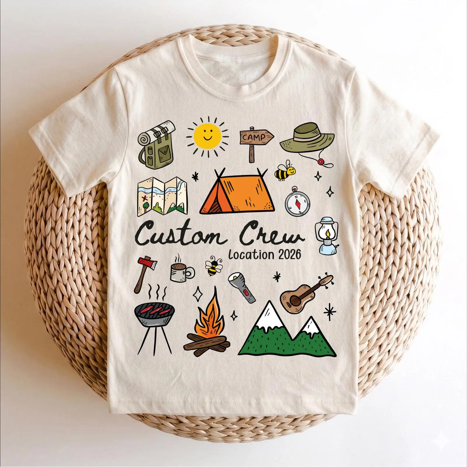 Custom Camping Crew 2026 T Shi - Outdoor Adventure Group ulasan dan harga