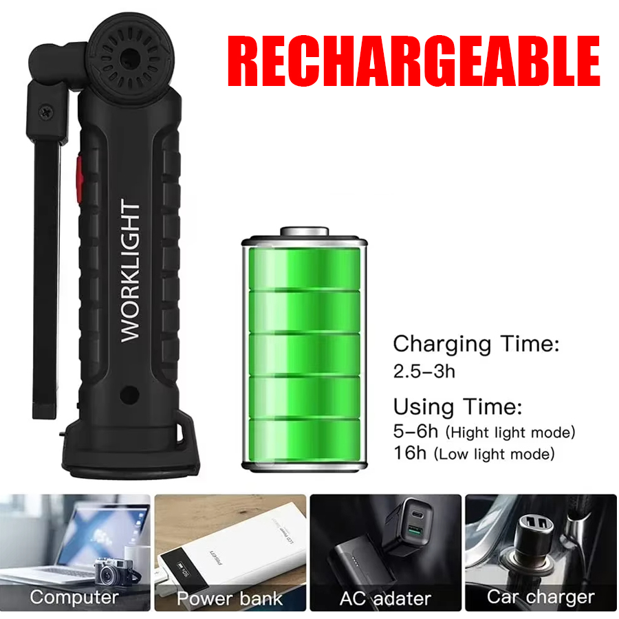 Portable LED Flashlight with M - Outdoor Adventures ulasan dan harga