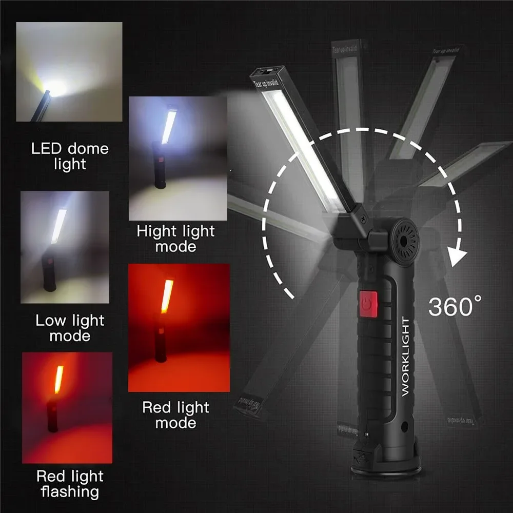 Portable COB LED Flashlight US - Outdoor Adventures ulasan dan harga