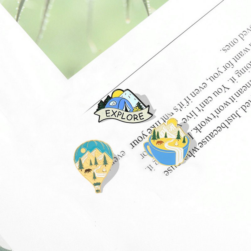Camping Adventure Enamel Pins  - Outdoor Adventure For Kids ulasan dan harga