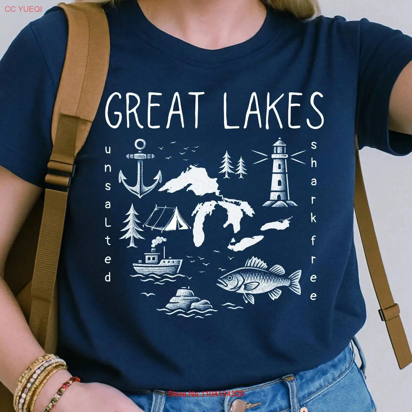 Great Lakes Adventure T Shirt  - Outdoor Adventure Wear ulasan dan harga