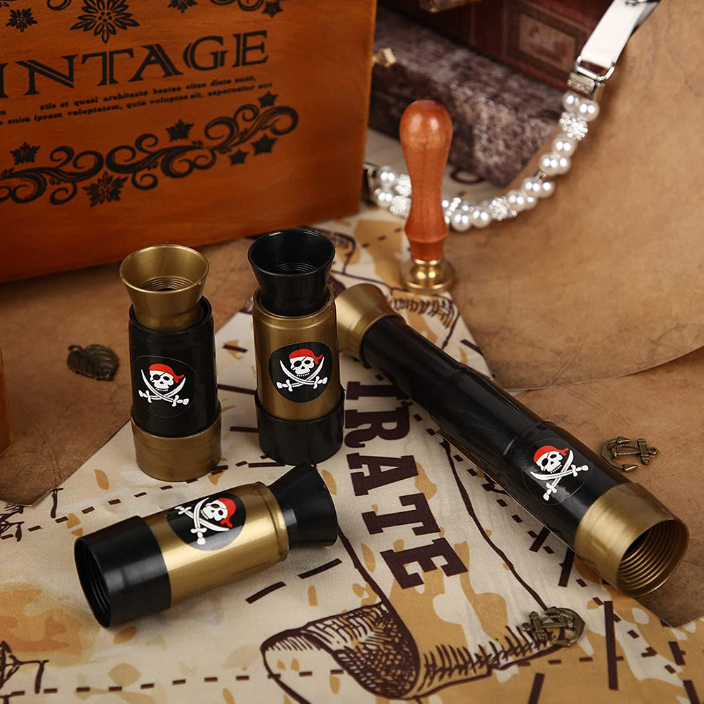 12Pcs Kids Pirate Telescope Se - Outdoor Adventure Kit For Kids ulasan dan harga