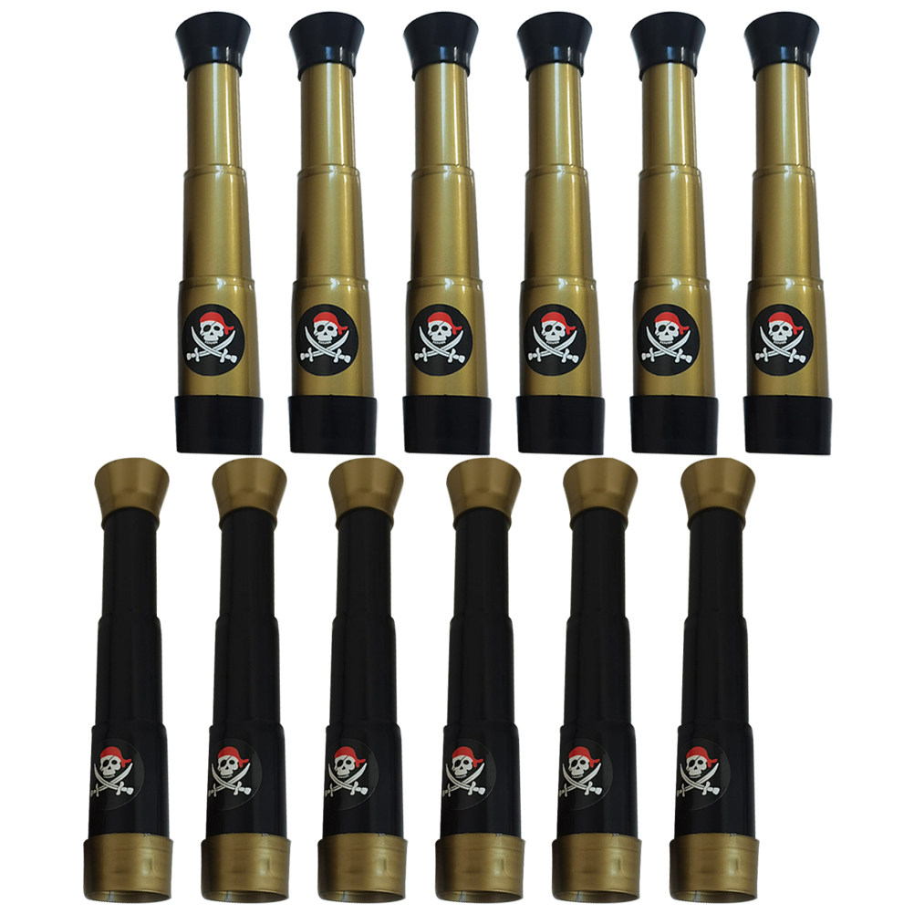 12Pcs Kids Pirate Telescope Se - Outdoor Adventure Kit For Kids ulasan dan harga