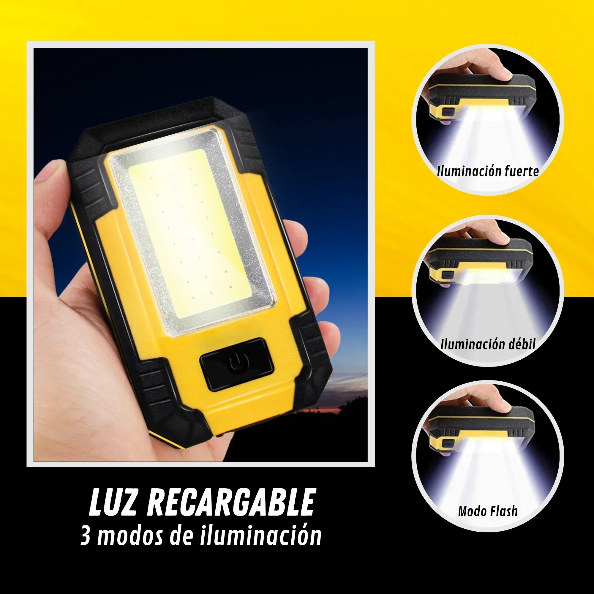 Rechargeable 4000MaH Work Ligh - Outdoor Adventures ulasan dan harga